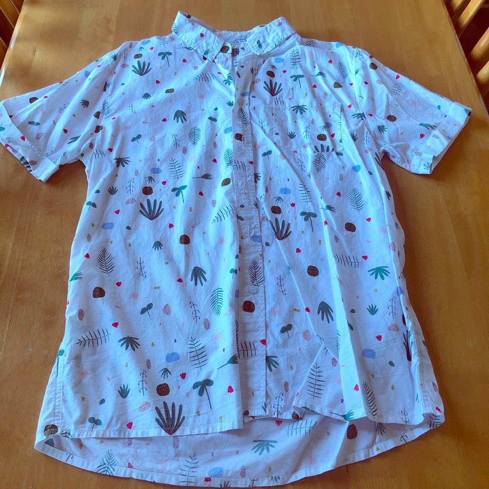 A CHARLES AND A HALF Short Sleeve Button-Up.